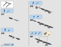 LEGO 42082 instructions page 258 – build guide