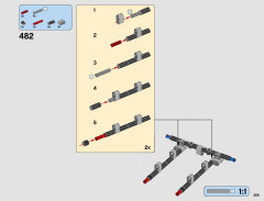 LEGO 42082 instructions page 259 – build guide