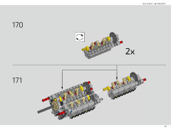 LEGO 42083 instructions page 121 – build guide