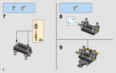LEGO 42084 instructions page 6 – build guide