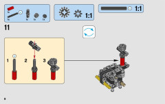 LEGO 42084 instructions page 8 – build guide