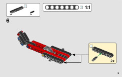 LEGO 42089 instructions page 9 – build guide