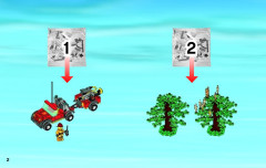 LEGO 4209 instructions page 2 – build guide