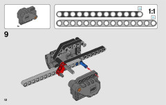 LEGO 42090 instructions page 12 – build guide