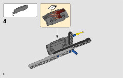 LEGO 42090 instructions page 8 – build guide