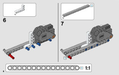 LEGO 42091 instructions page 8 – build guide