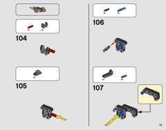 LEGO 42093 instructions page 71 – build guide