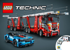 LEGO 42098 instructions page 1 – build guide