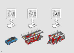 LEGO 42098 instructions page 4 – build guide