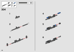 LEGO 42099 instructions page 188 – build guide