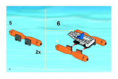 LEGO 4210 instructions page 8 – build guide