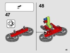LEGO 42102 instructions page 45 – build guide