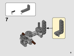 LEGO 42102 instructions page 9 – build guide