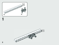 LEGO 42116 instructions page 2 – build guide