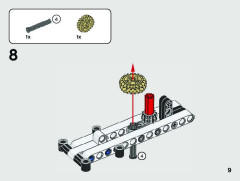 LEGO 42116 instructions page 9 – build guide