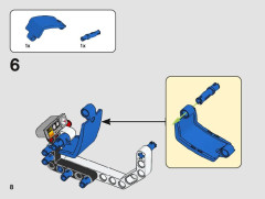 LEGO 42116 instructions page 8 – build guide