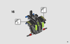 LEGO 42118 instructions page 15 – build guide