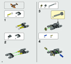 LEGO 42120 instructions page 2 – build guide