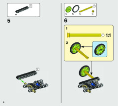 LEGO 42120 instructions page 3 – build guide