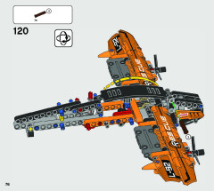 LEGO 42120 instructions page 76 – build guide