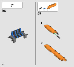 LEGO 42120 instructions page 68 – build guide