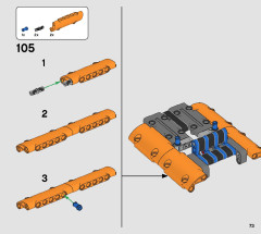 LEGO 42120 instructions page 73 – build guide