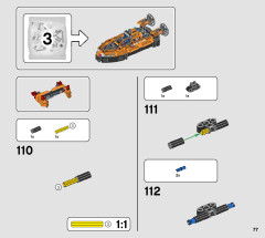 LEGO 42120 instructions page 77 – build guide