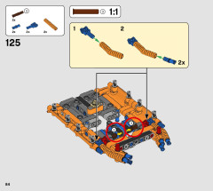 LEGO 42120 instructions page 84 – build guide