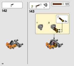 LEGO 42120 instructions page 98 – build guide