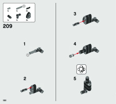LEGO 42121 instructions page 122 – build guide