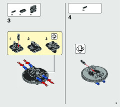 LEGO 42121 instructions page 3 – build guide