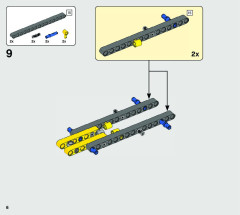 LEGO 42121 instructions page 6 – build guide