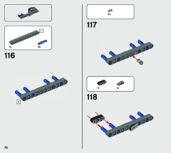 LEGO 42121 instructions page 70 – build guide