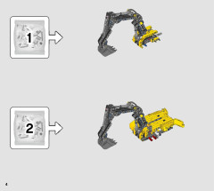 LEGO 42121 instructions page 4 – build guide