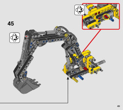 LEGO 42121 instructions page 43 – build guide