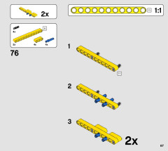 LEGO 42121 instructions page 67 – build guide