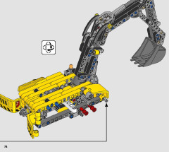 LEGO 42121 instructions page 74 – build guide