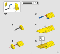 LEGO 42121 instructions page 75 – build guide