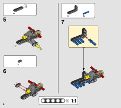 LEGO 42121 instructions page 8 – build guide