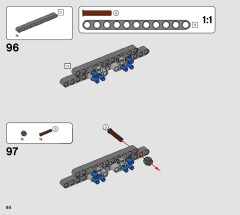 LEGO 42121 instructions page 84 – build guide