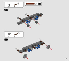 LEGO 42121 instructions page 85 – build guide