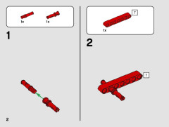 LEGO 42132 instructions page 2 – build guide