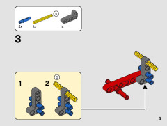 LEGO 42132 instructions page 3 – build guide