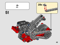 LEGO 42132 instructions page 45 – build guide