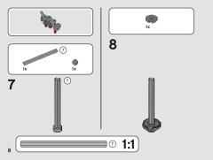 LEGO 42132 instructions page 8 – build guide