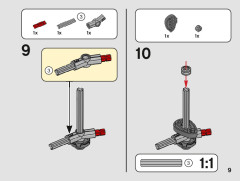 LEGO 42132 instructions page 9 – build guide