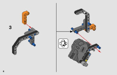 LEGO 42135 instructions page 8 – build guide