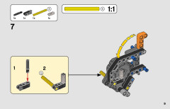 LEGO 42135 instructions page 9 – build guide