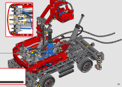 LEGO 42144 instructions page 129 – build guide
