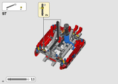 LEGO 42144 instructions page 86 – build guide